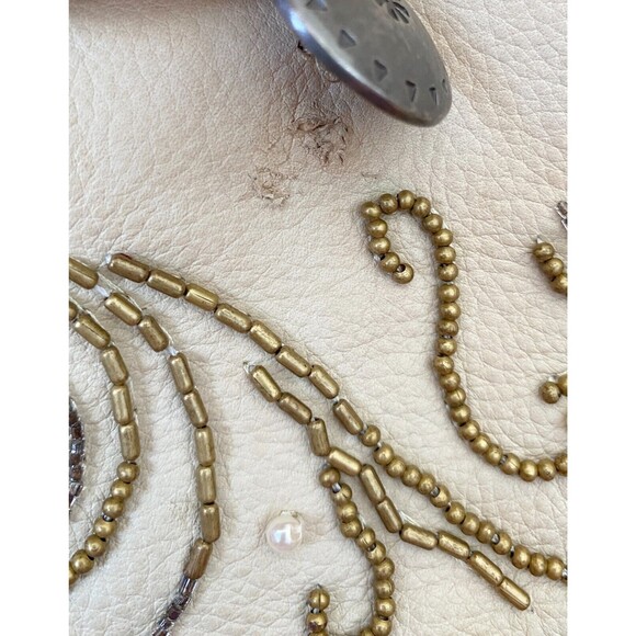 Ralph Lauren Cream Leather Fringe Beaded Crossbody Bag, 2011 Runway Collection - Picture 16 of 16